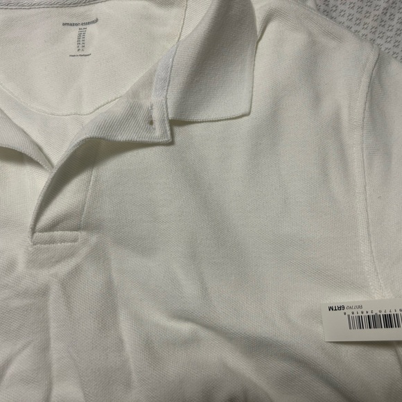 Amazon Essentials Men's Classic White Polo - Picture 4 of 4